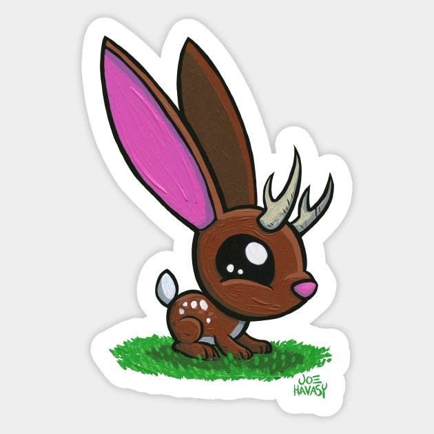 Jackalope Fawn Sticker by joehavasy